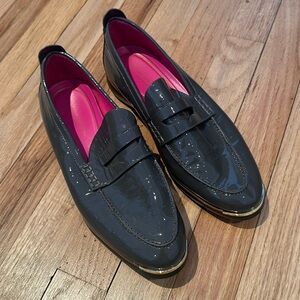 Cole Haan Grand Ambition gray patent leather loafers size 9 rarely worn